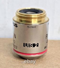 Olympus PlanC N 4X/0.10 FN22 Microscope Objective Lens