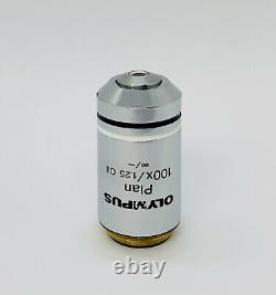 Olympus Plan 100X/1.25 Oil Infinity Corrected Microscope Objective Lens