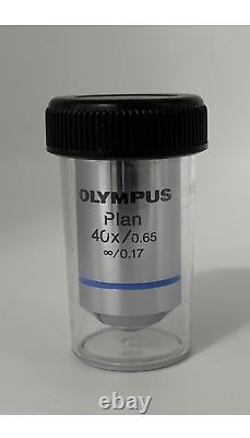 Olympus Plan 40x NA 0.65 Microscope Objective Lens for BX CX IX