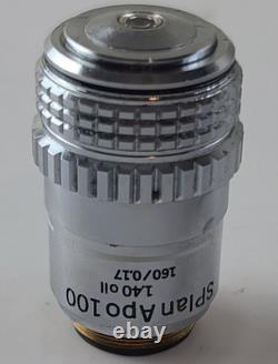 Olympus Plan APO 100 1.40 oil 160 / 0.17 Microscope Objective Lens For BH2