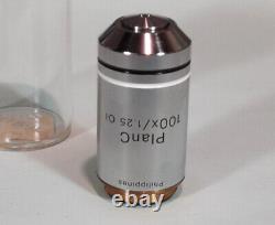 Olympus Plan C 100x / 1.25 Oil /- Microscope Objective Lens