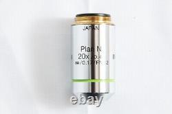 Olympus Plan N 20x 0.4 infi/0.17 FN22 Phase Contrast Microscope Objective #5044