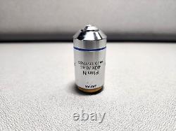 Olympus Plan N 40x / 0.65 Infinity. 17 FN22 UIS2 Microscope Objective Lens BX CX