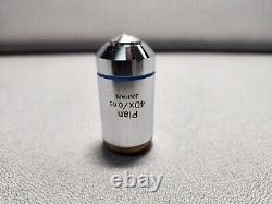 Olympus Plan N 40x / 0.65 Infinity. 17 FN22 UIS2 Microscope Objective Lens BX CX