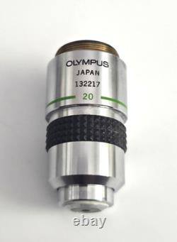 Olympus SPlan 20X Microscope Objective Lens NA 0.46 160/0.17 RMS Japan