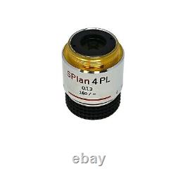 Olympus SPlan 4PL 0.13 160/- Phase Contrast Microscope Objective Lens Japan Made