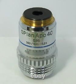Olympus SPlan Apo 40x 0.95 160/ 0.11-0.23 Objective Microscope Lens