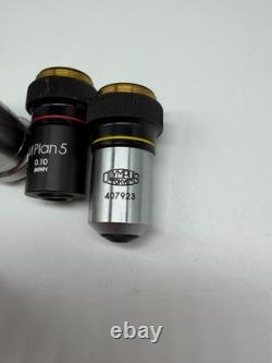 Olympus Tokyo MPlan Microscope Objective Lens 5, 20, 40, 100 + Extras