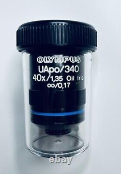 Olympus UApo/340 40x/1.35 Oil IRIS Microscope Objective Lens
