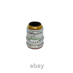 Olympus ULWD CD Plan 20PL Microscope Objective Lens 0.40 160/0-2 Made in Japan