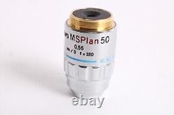 Olympus ULWD MSPlan 50X 0.55 f=180 Microscope Objective Lens