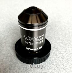 Olympus UPlanFL N 100x / 1.30 Oil? /0.17/FN26.5 Microscope Objective Lens Japan