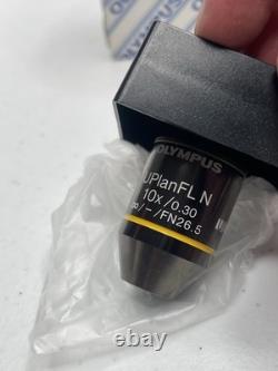 Olympus UPlanFL N 10x/0.30 FN26.5 UPLFLN10X Microscope Objective N1478400 New