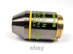 Olympus UPlanFL N 10x/0.30 Ph1 Microscope Objective Lens UIS2 Infinity 26.5 NEW