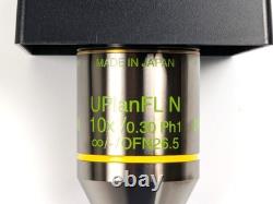 Olympus UPlanFL N 10x/0.30 Ph1 Microscope Objective Lens UIS2 Infinity 26.5 NEW