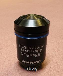 Olympus UPlanFL N 40x/1.30 Oil FN26.5 Microscope Objective Lens UIS2 BFP1 RMS