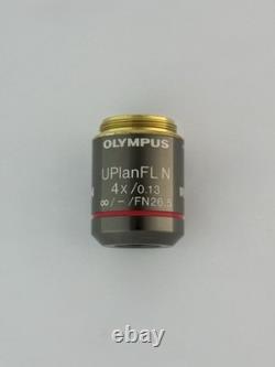 Olympus UPlanFL N 4x /0.13? /- FN26.5 UIS2 Microscope Objective Lens