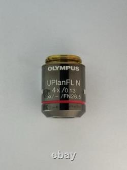 Olympus UPlanFL N 4x /0.13? /- FN26.5 UIS2 Microscope Objective Lens