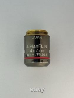 Olympus UPlanFL N 4x /0.13? /- FN26.5 UIS2 Microscope Objective Lens