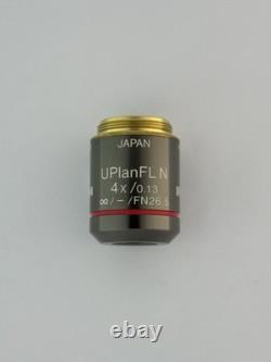 Olympus UPlanFL N 4x /0.13? /- FN26.5 UIS2 Microscope Objective Lens