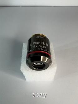 Olympus UPlanFL N 4x /0.13? /- FN26.5 UIS2 Microscope Objective Lens