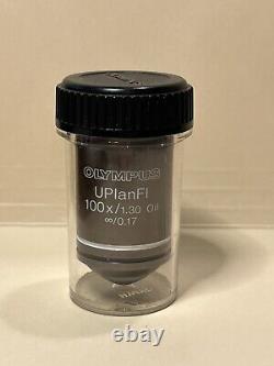 Olympus UPlanFl 100x / 1.30 Oil /0.17 Microscope Objective Lens