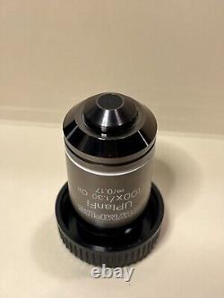 Olympus UPlanFl 100x / 1.30 Oil /0.17 Microscope Objective Lens