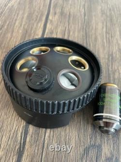 Olympus UPlanFl ph Microscope Objective Lens Set 10/20/40/100 U-6RE