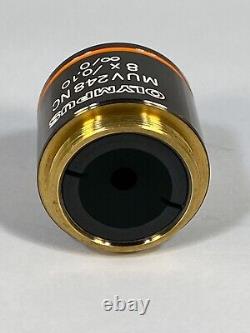 Olympus microscope objective lens, MUV248NC, 8X/0.10. Inf/0