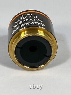 Olympus microscope objective lens, MUV248NC, 8X/0.10. Inf/0