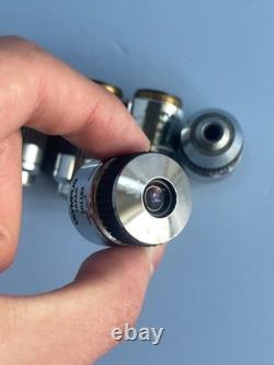 Olympus microscope objective lens a set five A PO