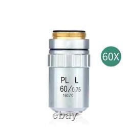 PLAN Achromatic Objective Lens 5X-100X Metallographic PL-A Long Working Distance