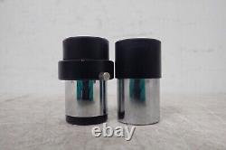 Pair of Wild Heerbrugg 10x Microscope Objective Lens Eyepieces