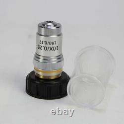 Plan Achromatic Objective Lens Spring 4X/10X/20X/40X/100X Compound Microscope