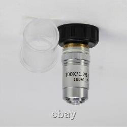 Plan Achromatic Objective Lens Spring 4X/10X/20X/40X/100X Compound Microscope