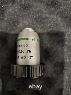 Plan Fluor 20X/0.50? /1.5 WD 4.27 Microscope Objective from AmScope IN300T-FL