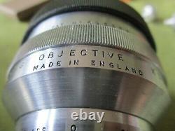 REFLECTING OBJECTIVE LENS, x 36/. 5, VINTAGE MICROSCOPY by BECK, LONDON + NOTES