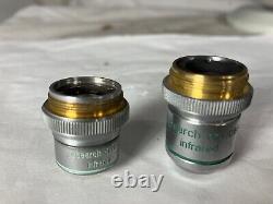 RESEARCH DEVICES INFERA RED 6X and 10X MICROSCOPE OBJECTIVE LENSES