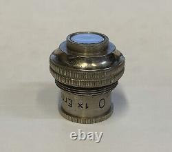 Rare Vintage Leitz 1X O Macro Microscope Objective Lens