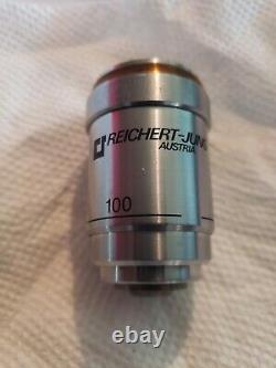 Reichert-Jung Objective Plan 100x 1.25 Oel Microscope Lens (Leitz, Nikon, Zeiss)
