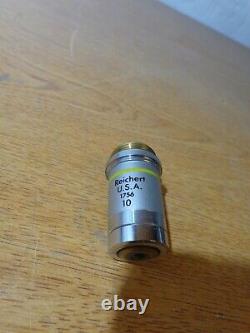 Reichert Microscope OBJECTIVE LENS neoplan 10/0.25 /0.17 10 Yellow