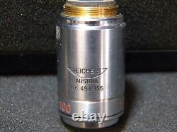Reichert Plan Oel Ph 100x/1.25 Microscope Objective Lens Made in Austria