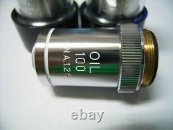 SEIWA Biological microscope objective Lens 15sets