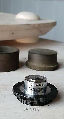 Soviet Vintage objective lens 95 x 1.25 190 For microscope LOMO ZEISS RMS