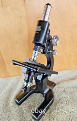 Spencer Lens Co Dedicated Darkfield Microscope Serial No 151187 Rhodium Plated