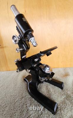 Spencer Lens Co Dedicated Darkfield Microscope Serial No 151187 Rhodium Plated