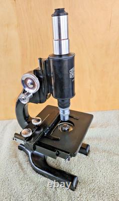 Spencer Lens Co Dedicated Darkfield Microscope Serial No 151187 Rhodium Plated