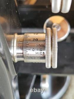 Spencer Lens Co Dedicated Darkfield Microscope Serial No 151187 Rhodium Plated