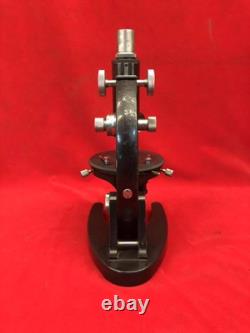 TIYODA TOKYO Microscope with Wooden Box B Eyepiece 7X/15X Objective Lens 3/10 0