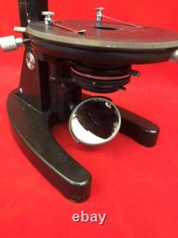 TIYODA TOKYO Microscope with Wooden Box B Eyepiece 7X/15X Objective Lens 3/10 0